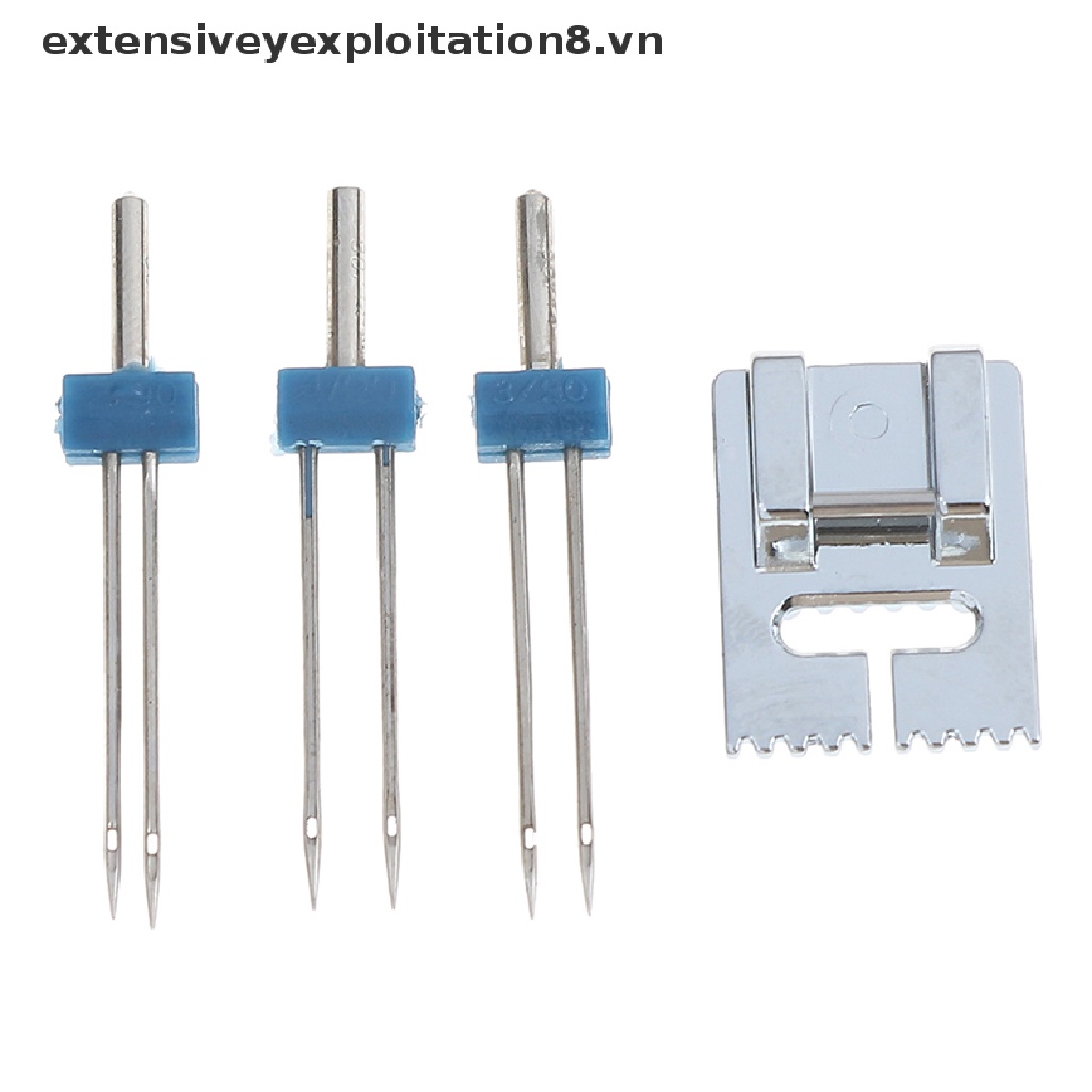 【extensive】 Groove Pintuck Foot With 3 Sizes Double Twin s Pin Set for Brother Sewing 【vn】