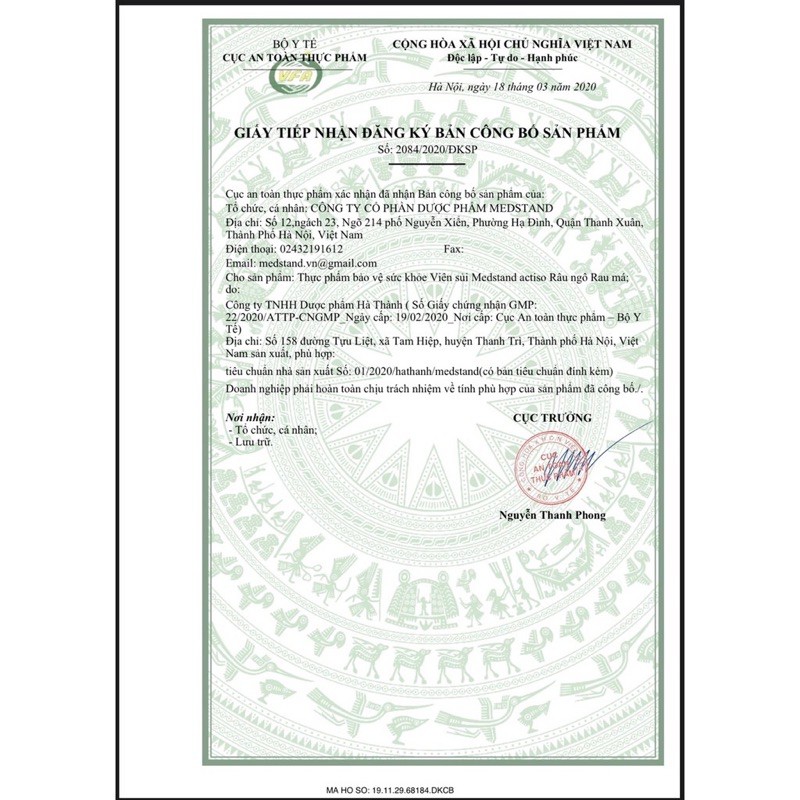 Viên sủi Medstand - Actiso, râu ngô, rau má (Tuýp 20 viên) | BigBuy360 - bigbuy360.vn