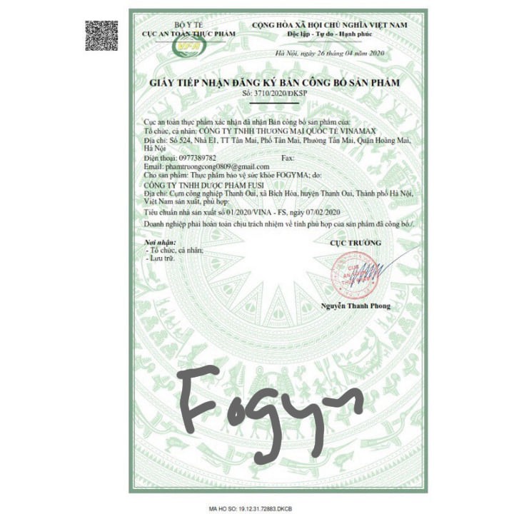 FOGYMA- Bổ Sung Sắt Dạng Nước Cho Phụ Nữ Có Thai, Cho Con Bú