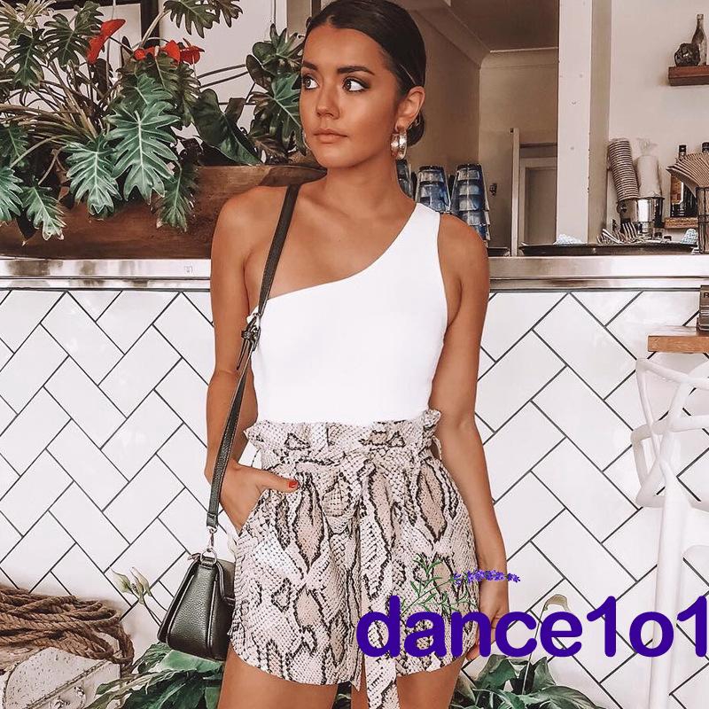 Áo liền quần thiết kế chéo một bên vai thời trang cho nữ