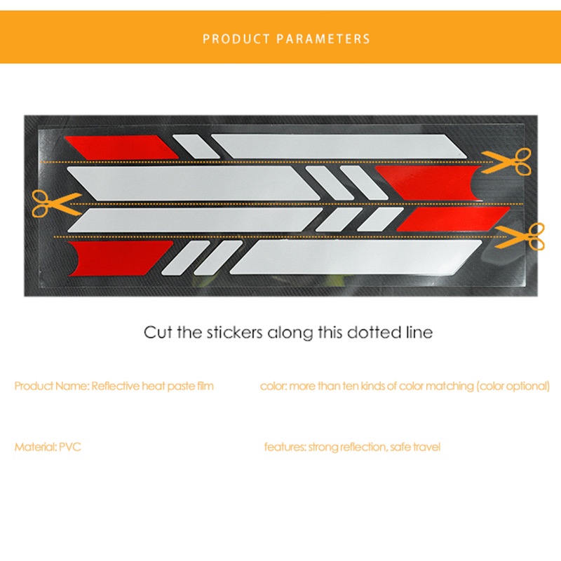 Miếng Dán Phản Quang Chống Thấm Nước An Toàn Không Gây Kích Ứng Cho Xe Điện