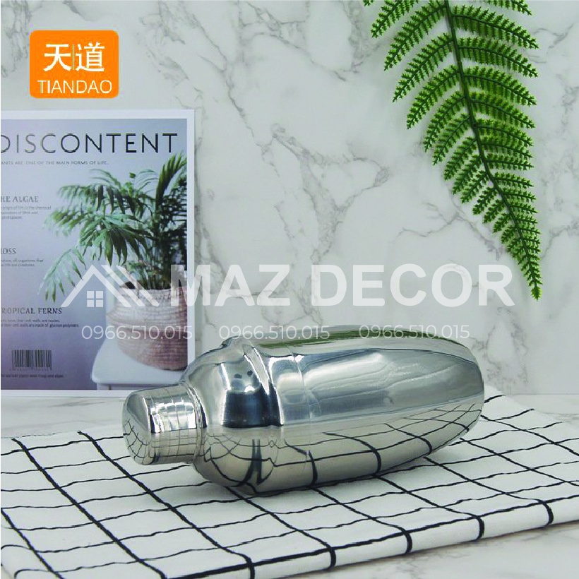 Bình shaker inox - bình lắc inox - bình shake inox pha chế cocktail trà sữa đủ các cỡ 350ml-550ml-750ml đẹp