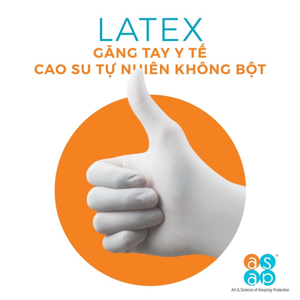Găng tay cao su không bột phủ Polymer  - Thùng/10 Hộp