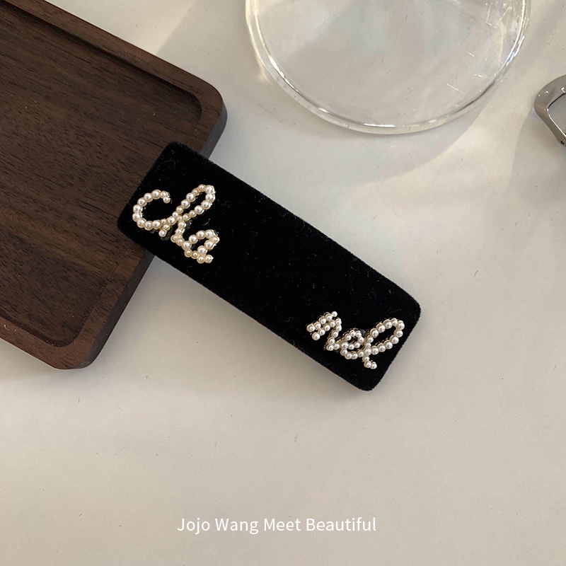 Kẹp tóc đính ngọc trai giả phong cách Hàn Quốc cho nữ