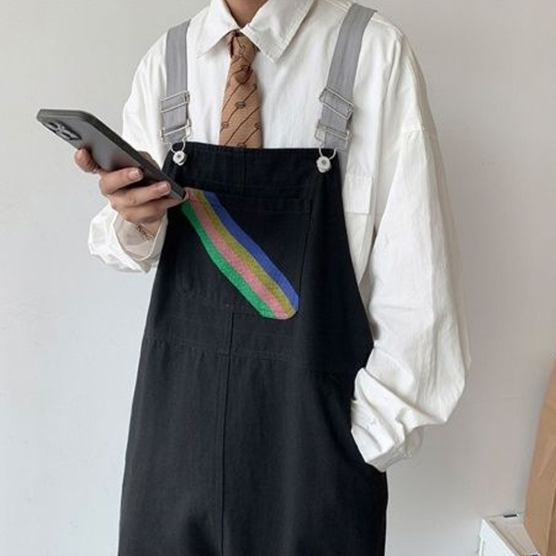 Quần Yếm Size M-2XL Phong Cách Nhật Bản Cho Nam