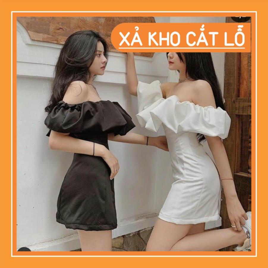 [Quần Áo Hot] Đầm trễ vai nhún bèo Candy Dress [KÈM ẢNH THẬT]