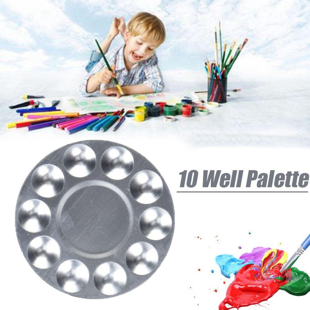 Bảng Pha Màu Nước Tròn 10 Lỗ Chuyên Dụng Cho Họa Sĩ