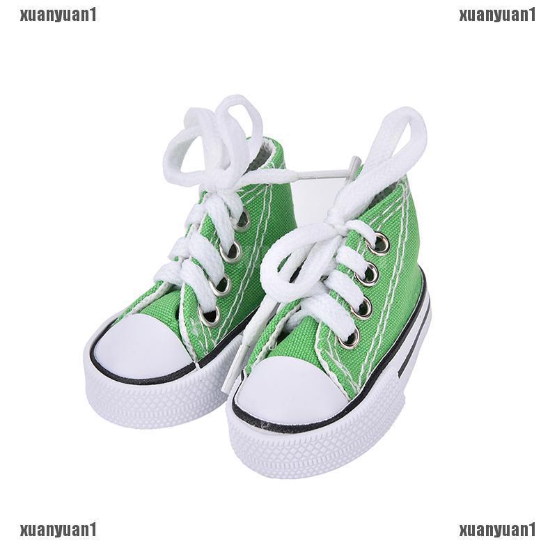 Giày Vải Canvas Mini 16 Inch 7.5cm Dành Cho Búp Bê