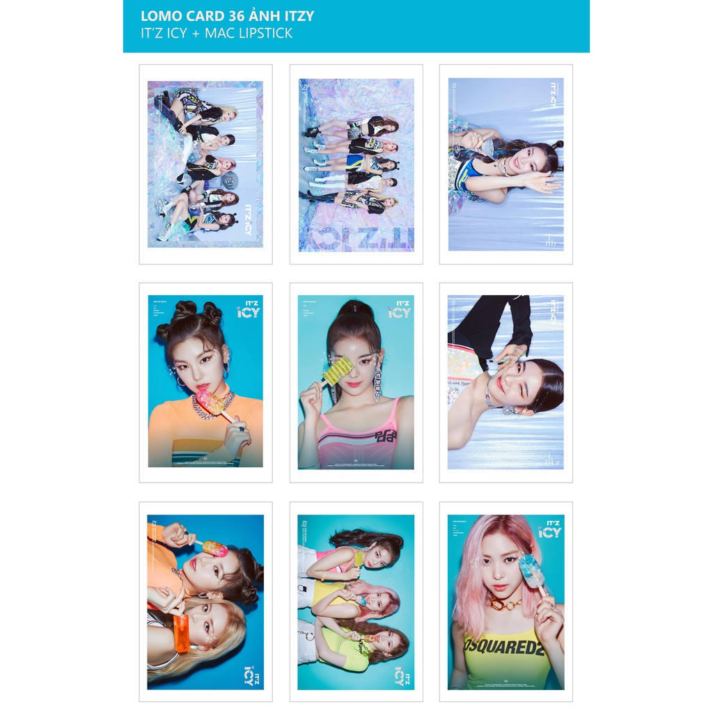 Lomo Card Ảnh ITZY - IT'Z ICY + MAC ( 36 ảnh)