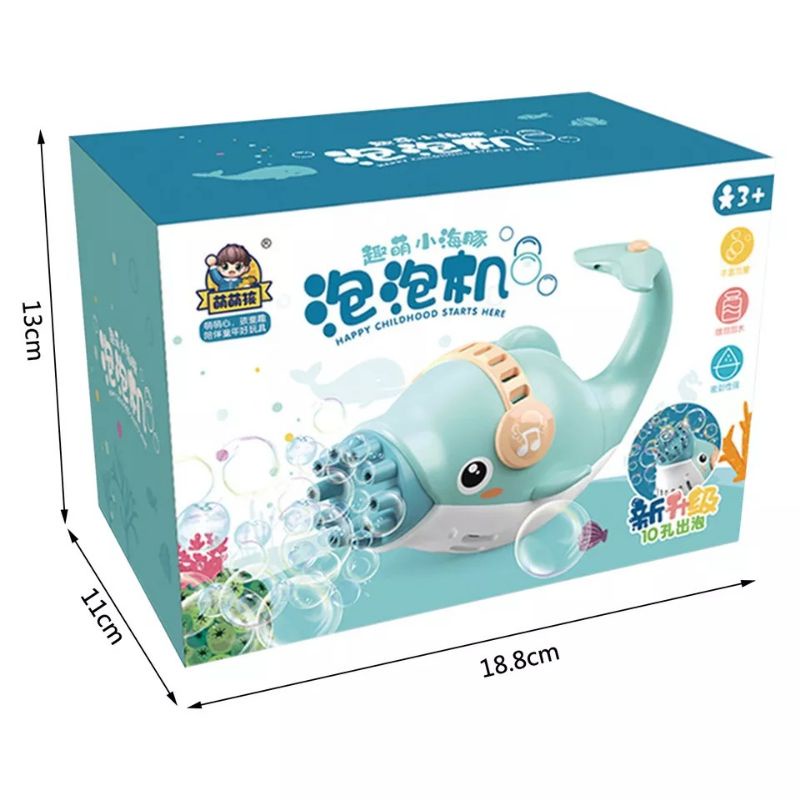 Cá heo thổi bong bóng xà phòng 10 nòng cho bé cực xịn sò