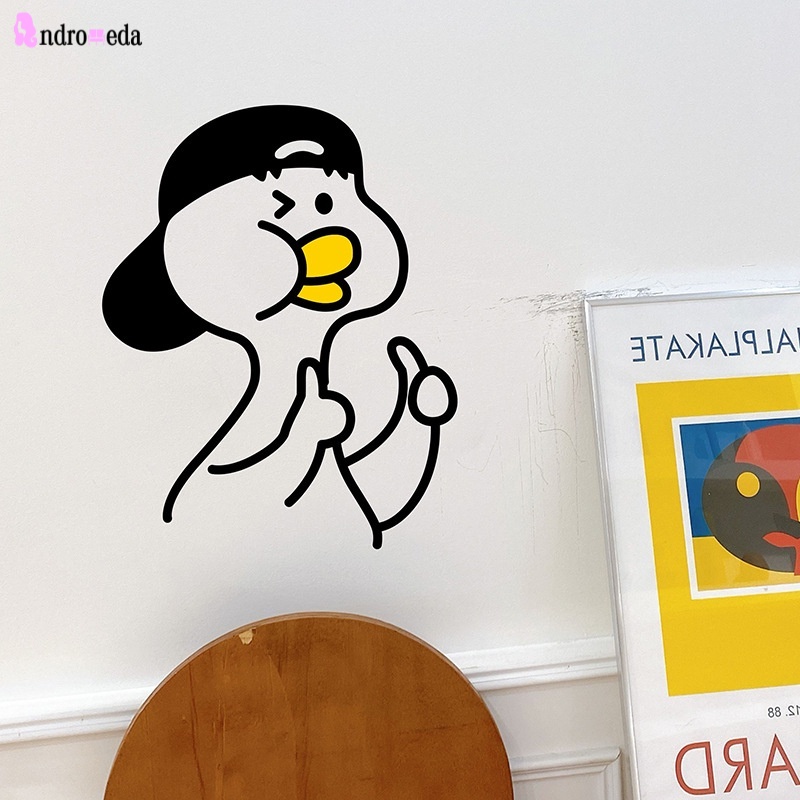 Miếng dán trang trí toilet hình vịt hoạt hình ngộ nghĩnh