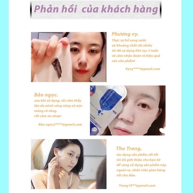 Hộp 10 Miếng Mặt Nạ Mediheal NMF Aquaring Ampoule Mask 27ml Cấp Ẩm Dưỡng Da
