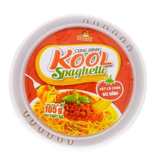 Mì trộn Cung Đình Kool Spaghetti tô 105g (có gói xốt bò bằm)