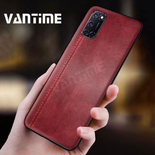 Ốp điện thoại bảo vệ chống sốc bằng da PU + TPU cho OPPO A52 A92