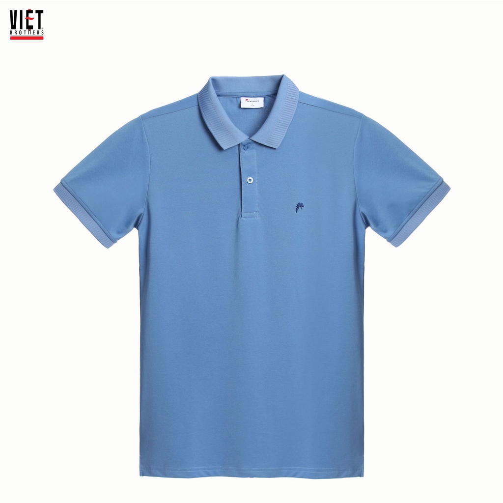 Áo polo nam VỊỆTBROTHERS dáng slim thêu hình 221APL01