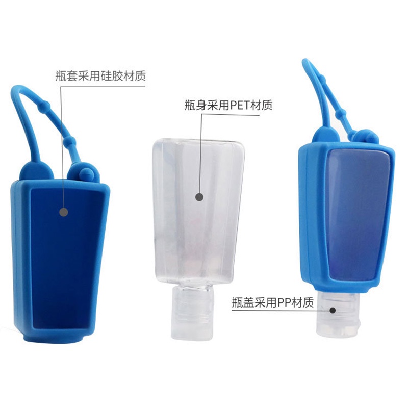 Nước Rửa Tay Khử Trùng Có Dây Đeo Bằng Silicone 30ml