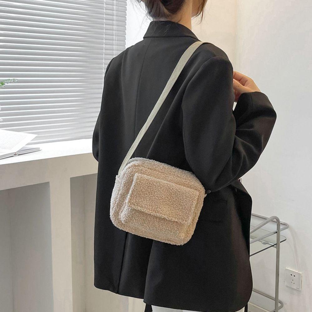 Túi Đeo Chéo Lông Cừu Sức Chứa Lớn Đựng Điện Thoại 2Life Dành Cho Nữ Sinh