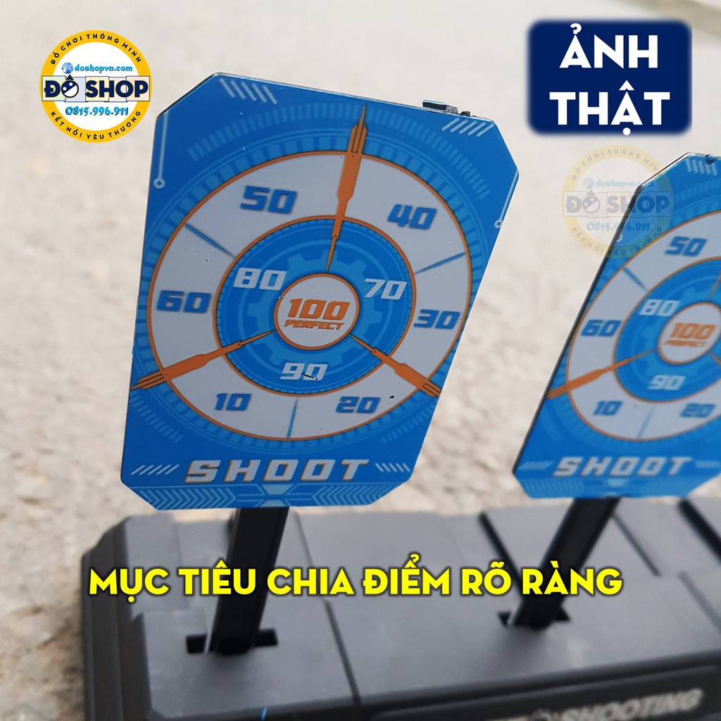 Bia Tập Bắn 3 Mục Tiêu - Phụ Kiện Đồ Chơi Nerf (Không Dùng Pin)