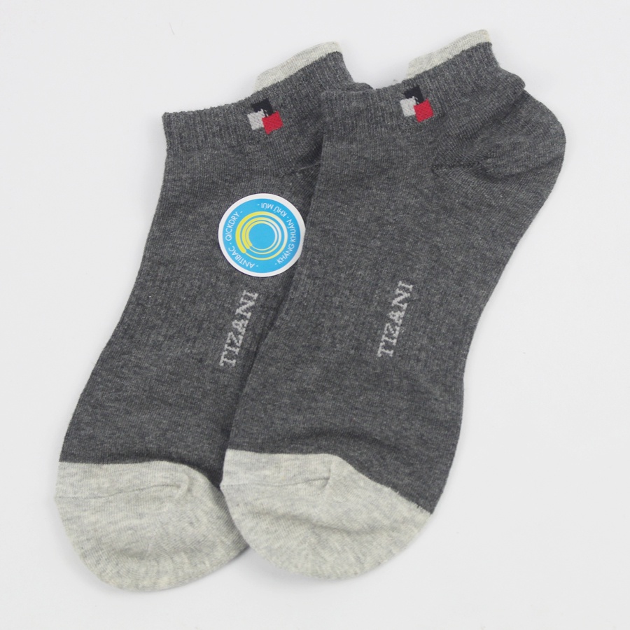 [100% Cotton] Tất nam cổ ngắn khử mùi cực mạnh TIZANI TC-04