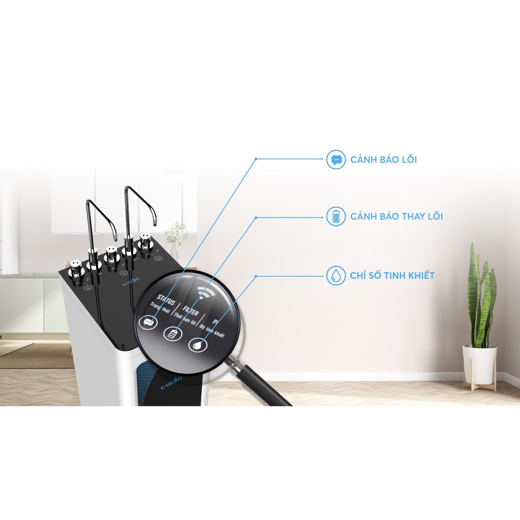 MÁY LỌC NƯỚC NÓNG LẠNH KAROFI KAD-D52 10 lõi - Hàng chính hãng