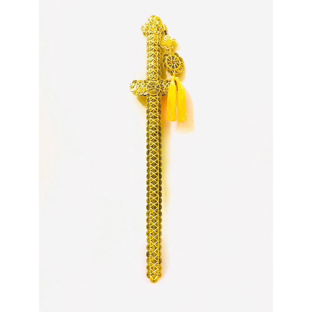Thất tinh kim tiền bằng đồng dài 75cm