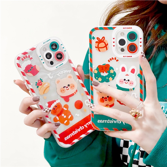 Ốp lưng iphone Quà Noel trong cạnh vuông 6/6plus/6s/6splus/7/7plus/8/8plus/x/xr/xs/11/12/13/pro/max/plus/promax | BigBuy360 - bigbuy360.vn