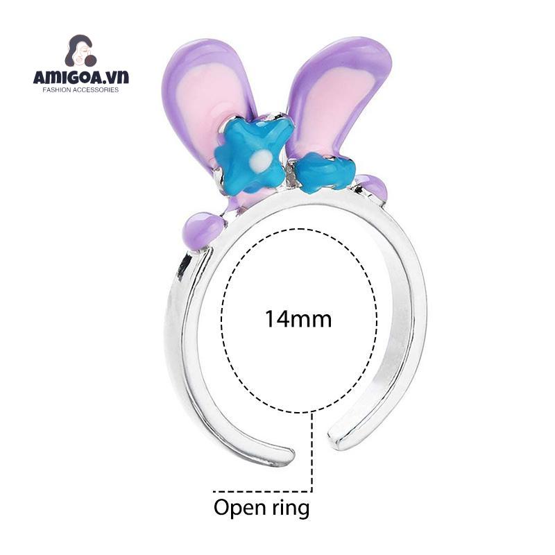 ✨✨ Nhẫn hở hình thỏ hoạt hình đáng yêu thời trang Hàn Quốc cho nữ