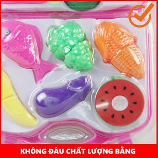 [HOT] Bộ đồ chơi cắt hoa quả có cặp đựng