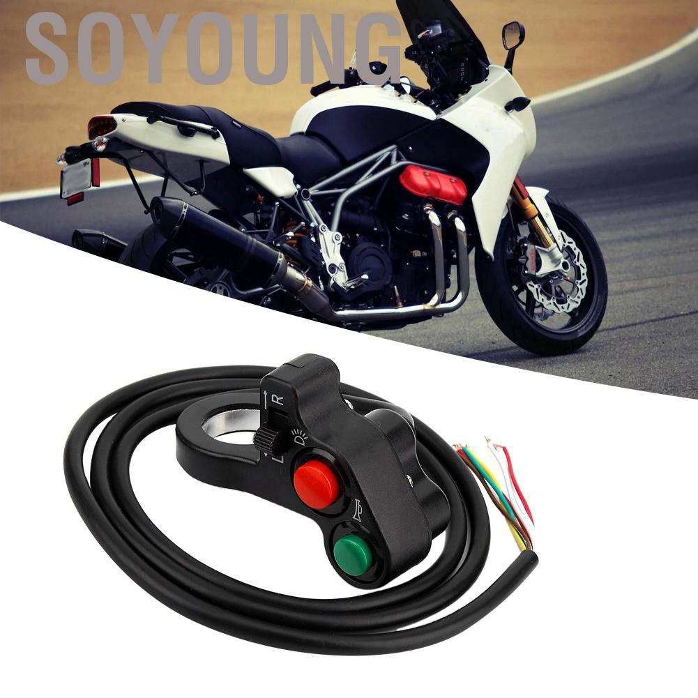 Bộ Công Tắc Đèn Tín Hiệu Cho Xe Máy 7 / 8 &quot;3 Trong 1