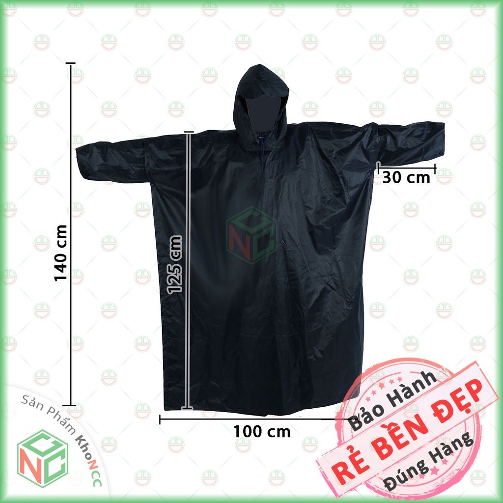 KhoNCC - Áo Mưa Cánh Dơi  Vải Dù Cao Cấp Loại Lớn 1m4 - Che Kín 2 Người Mùa Mưa - NPD-AMD-3786