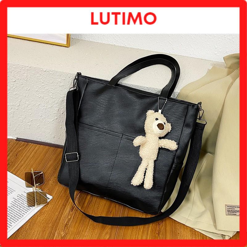 Túi tote da đi học nữ đeo chéo thời trang hàn quốc cao cấp LUTIMO TX14