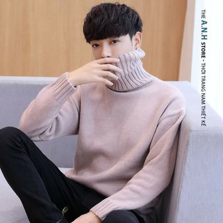 áo len cổ lọ cotton dày