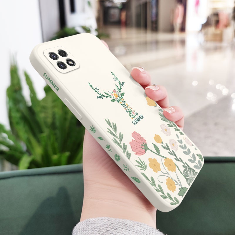 Ốp Điện Thoại Mềm Họa Tiết Cây Cối Sáng Tạo Bảo Vệ Toàn Diện Cho Samsung Galaxy A22 A12 4G 5G A02 A02S