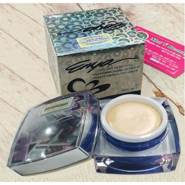 Kem Dưỡng Trắng Mờ Nám ENYA Splash Removing Whitening Pearl Cream - 20g - Xanh