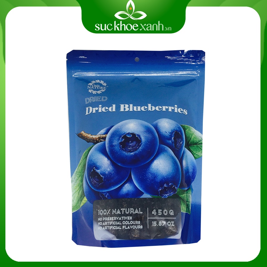 Việt quất sấy khô Only Nature 450g/túi (Blueberries)
