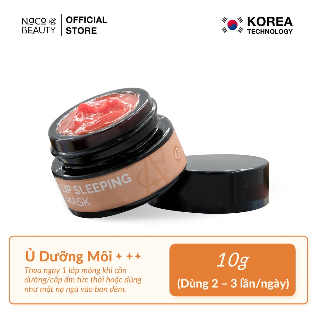 Mặt Nạ Ủ Dưỡng Môi Giúp Làm Hồng Môi Dưỡng Ẩm Cho Môi NACOBEATY Lip Sleeping Mask 5gram