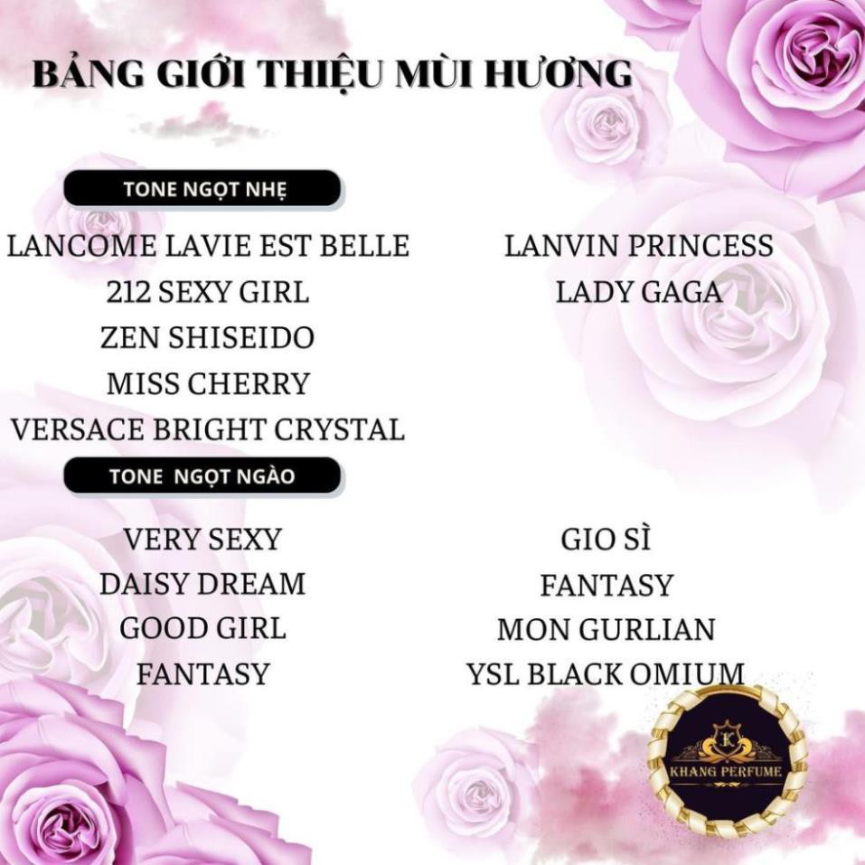 NƯỚC HOA LĂN 10ML NỮ by KALabo [Khang Perfume,cam kết Lưu hương 8-12h] | Thế Giới Skin Care