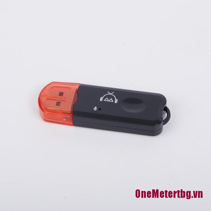 【OneMetertbg】USB Bluetooth Music Stereo Wireless Audio Receiver Adapter 3.5mm Home Car PC AUX