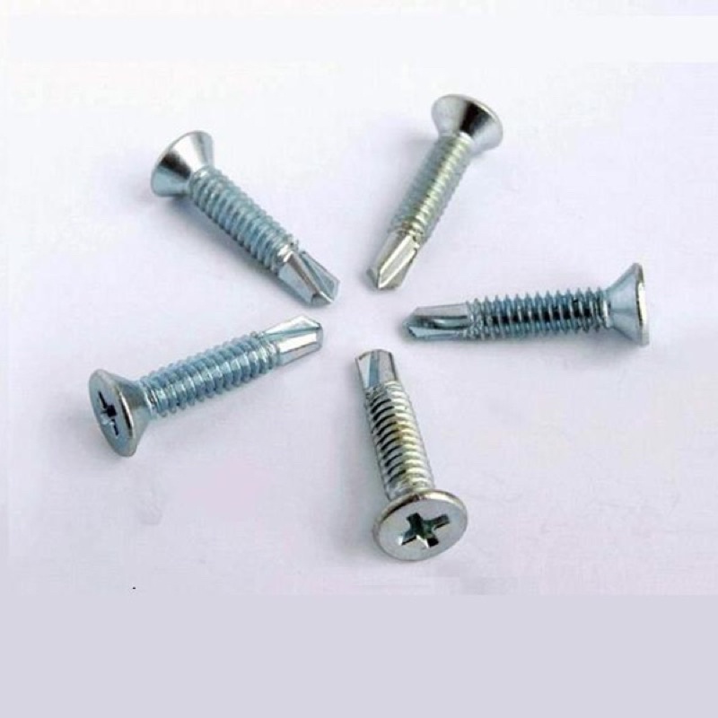 Vít đầu bằng đuôi cá – vít sắt tự khoan đầu bằng 1P5,2P, 2P5, 3P, 4P, 5P