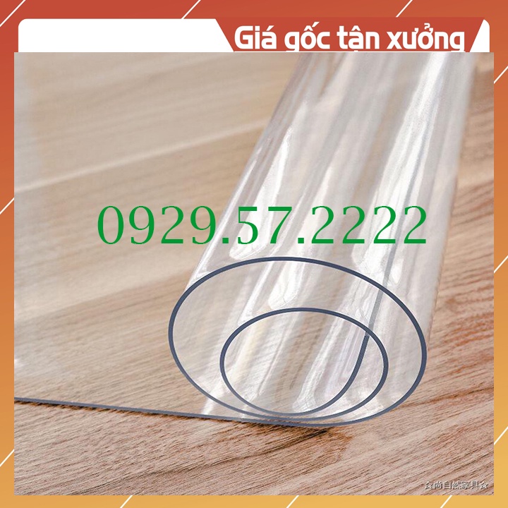 ℗✤Tấm nhựa PVC (Dày 2mm x khổ rộng 1,2m) |Tấm trải bàn | dẻo trong suốt