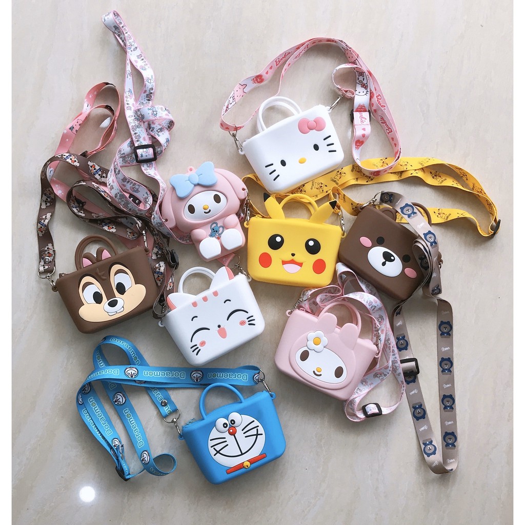 Túi Ví Silicon Đeo Chéo Nhiều Hình Dễ Thương Cho Các Bé 😍