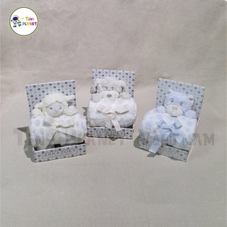 Bộ chăn lông kèm thú nhồi bông Zak & Zoey siêu mềm cho bé 0M+ (Hàng xuất Nam Phi)