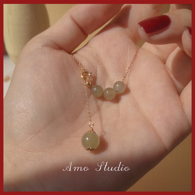 Vòng cổ Mặt Ngọc Bích Thời Trang