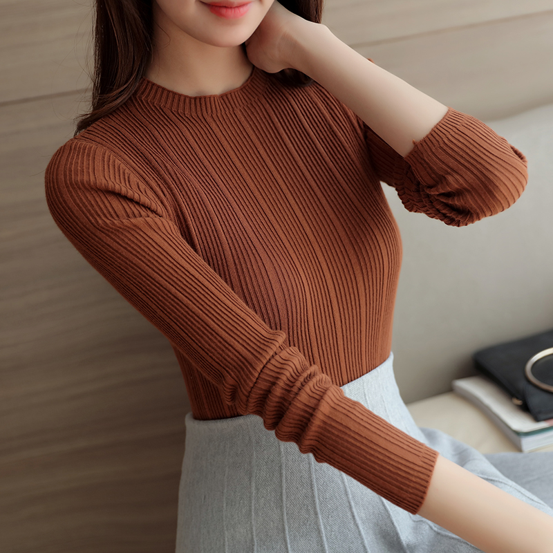 Áo Sweater Dệt Kim Thiết Kế Xinh Xắn Cho Nữ