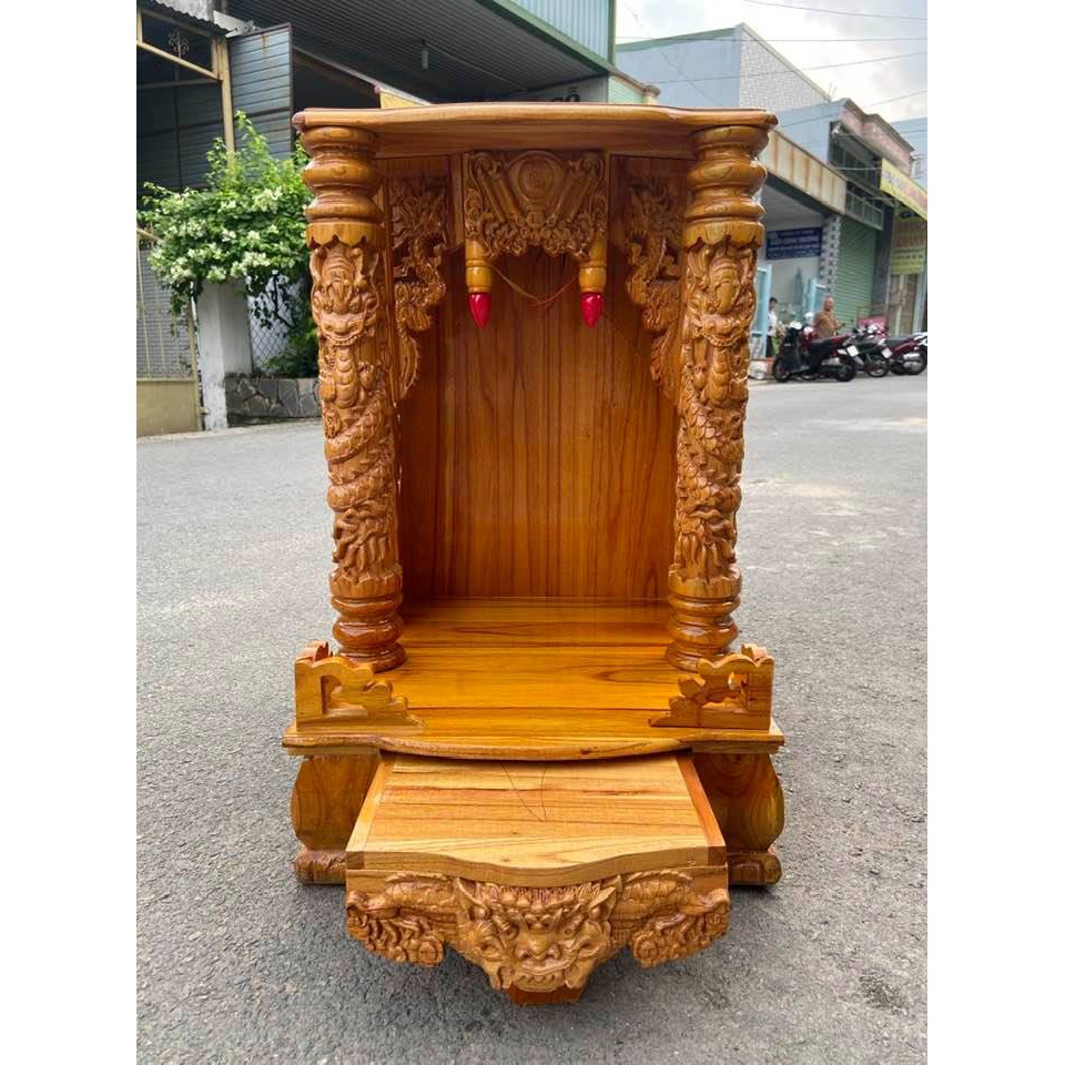 bàn thờ thần tài ông địa xoan 42 x 68cm