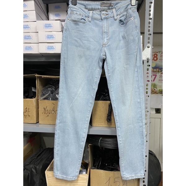 Quần Jeans JUSTUSA Baggy Ống Sượt 14cm - 3464 Mẫu 1.56-46kg sz 27