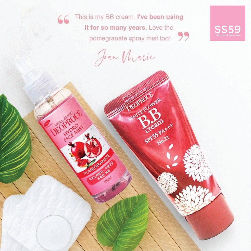 Kem nền trang điểm Deoproce White Flower (30g) - BB cream Deoproce white flower SPF35+ PA+++ | BigBuy360 - bigbuy360.vn