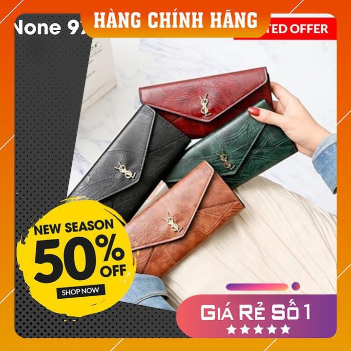 -Ví Nữ Dài Cầm Tay Da Xịn - TIỆM ĐỒ TIỆN ÍCH GIA ĐÌNH