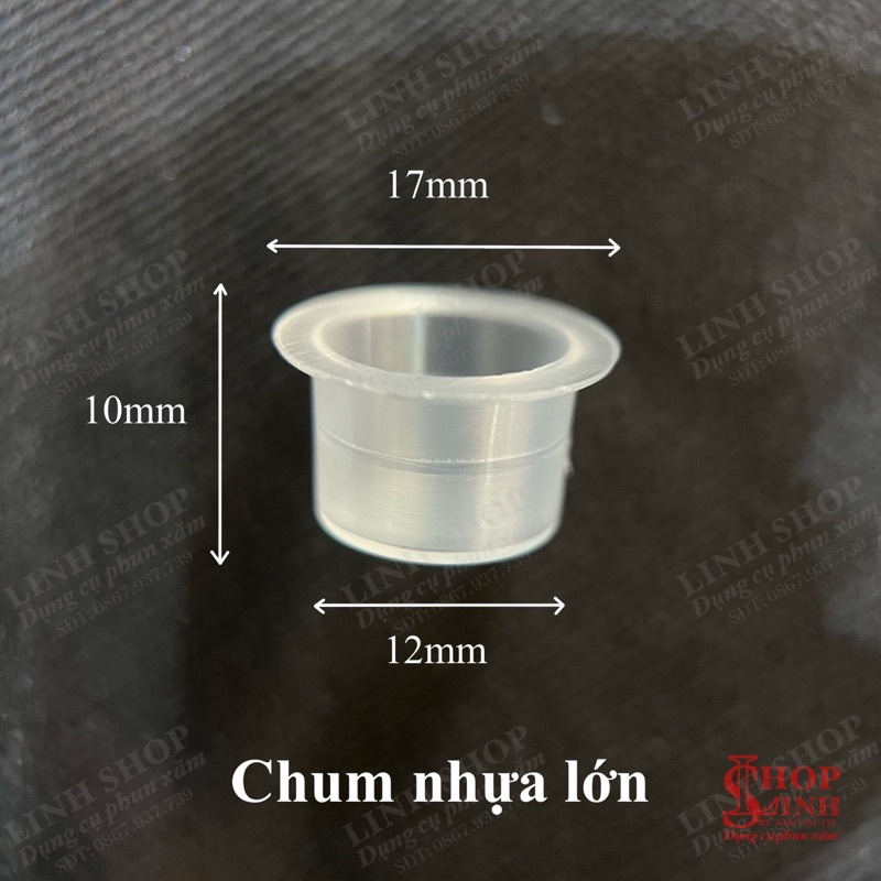 Bịch 100 cái Chum silicon lớn, chum silicon đựng mực phun xăm