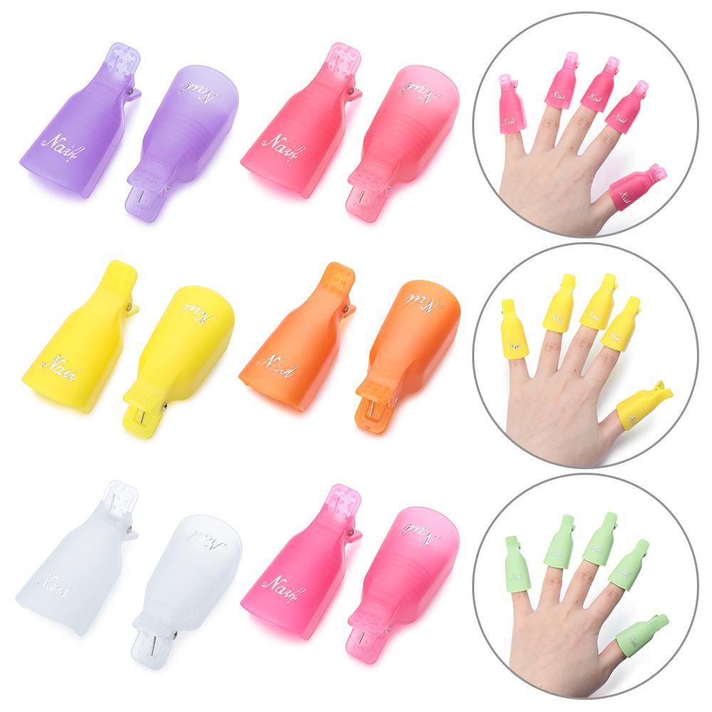 Kẹp Tẩy Sơn Móng Tay Bằng Nhựa 9 Màu